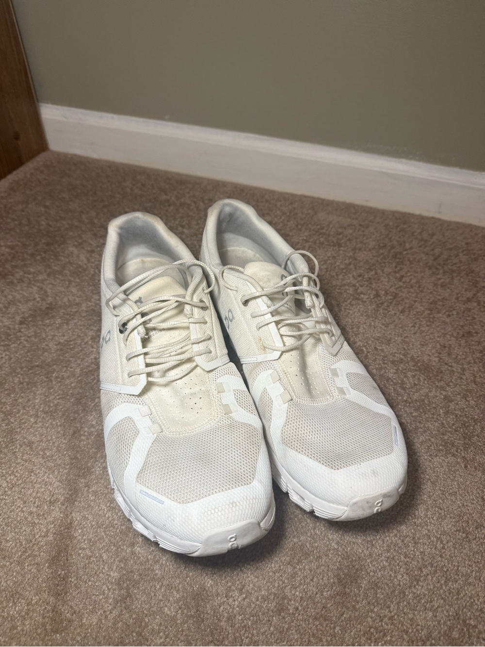 Men's OnCloud White Athletic Sneakers - Lightweight Performance